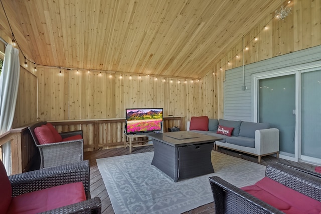 1699 Brentwood Dr, Wixom, MI 48393 - exterior space featuring an outdoor hangout area
