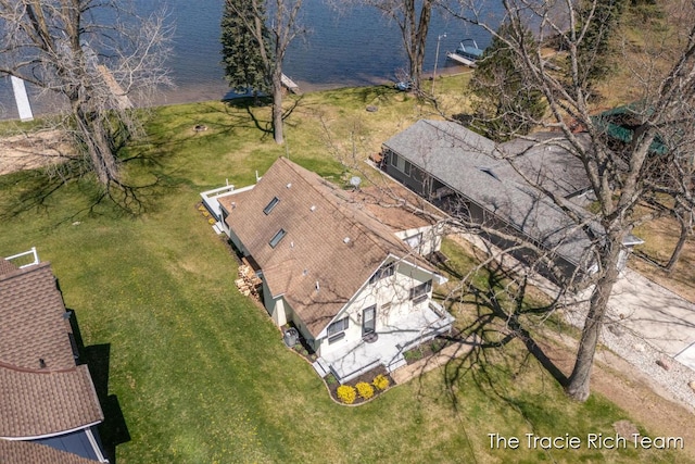 7964 W Royal Rd, Stanwood, MI 49346 - aerial view of property and surrounding area featuring a large body of water