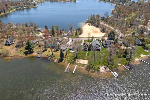 7964 W Royal Rd, Stanwood, MI 49346 - aerial view of property and surrounding area with a large body of water and nearby suburban area