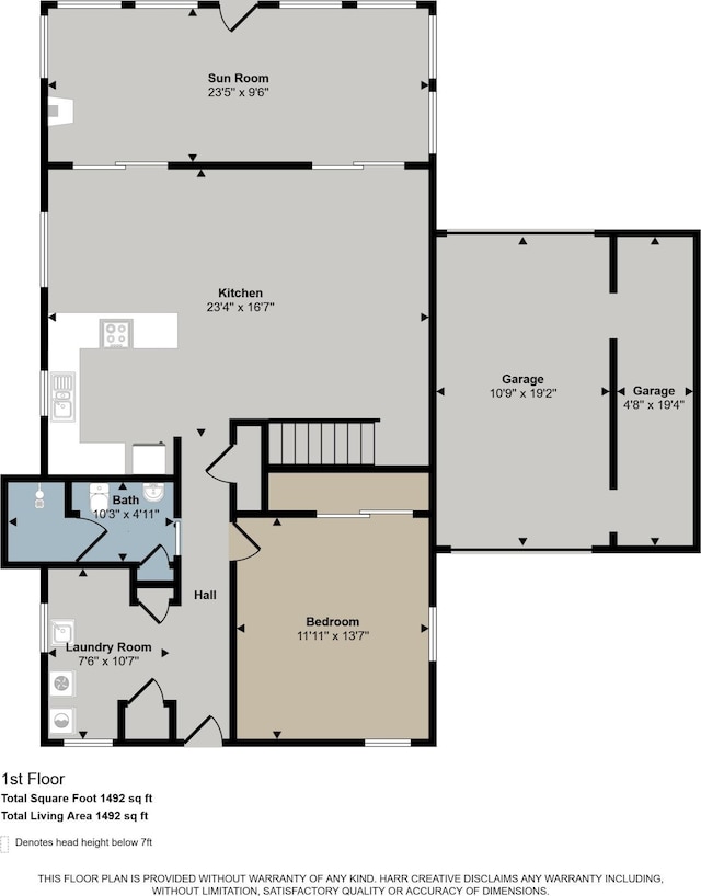 7964 W Royal Rd, Stanwood, MI 49346 - property floor plan