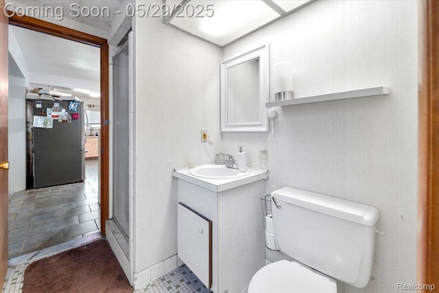 11233 Capri Dr, Warren, MI 48093 - bathroom with vanity and toilet