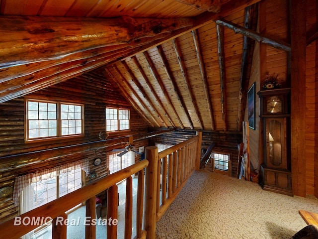 940 Wood River Rd, Grayling, MI 49738 - unfinished attic with an upstairs landing