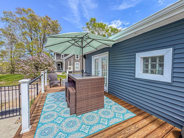 view of deck