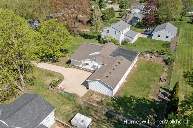 view from above of property