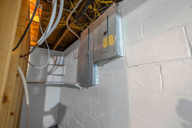 utility room featuring electric panel