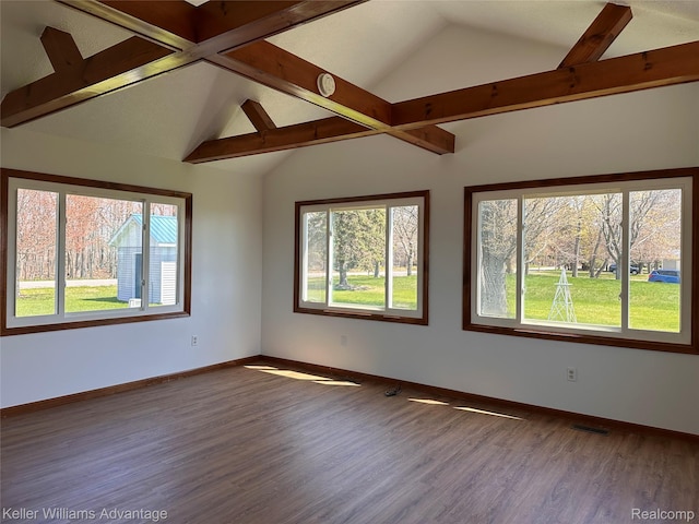 2800 E Booth Rd, Au Gres, MI 48703 - spare room with wood finished floors and baseboards