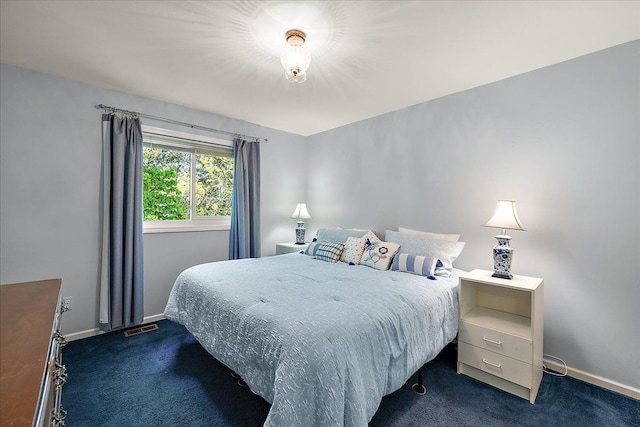 25455 Buckminster Dr, Novi, MI 48375 - bedroom featuring dark carpet and baseboards