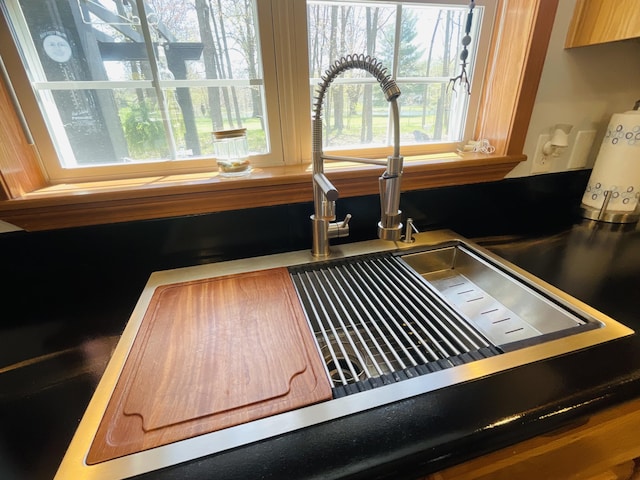 9612 Clubhouse Dr W, Canadian Lakes, MI 49346 - kitchen view of a sink