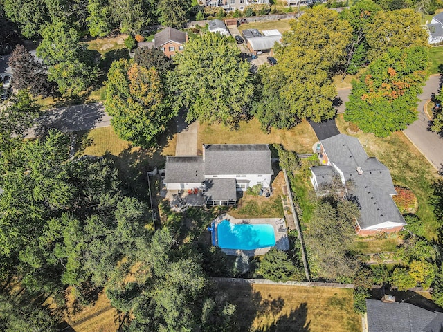 2021 Skyler Dr, Kalamazoo, MI 49008 - aerial perspective of suburban area with a pool area