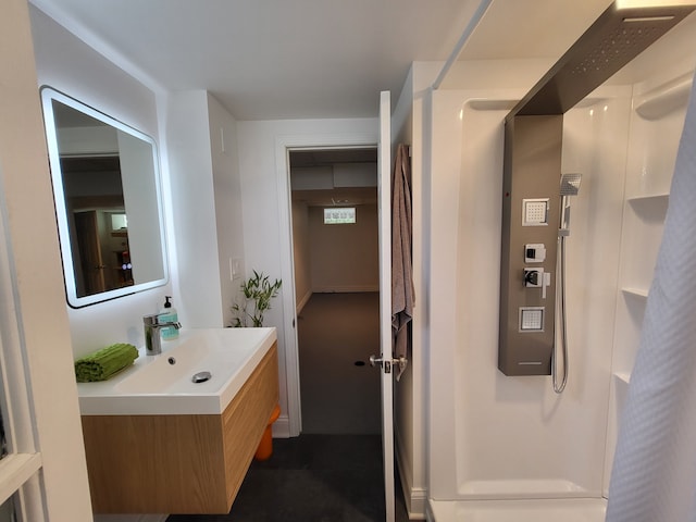 2414 Yale Ave, Royal Oak, MI 48067 - bathroom featuring vanity and a shower