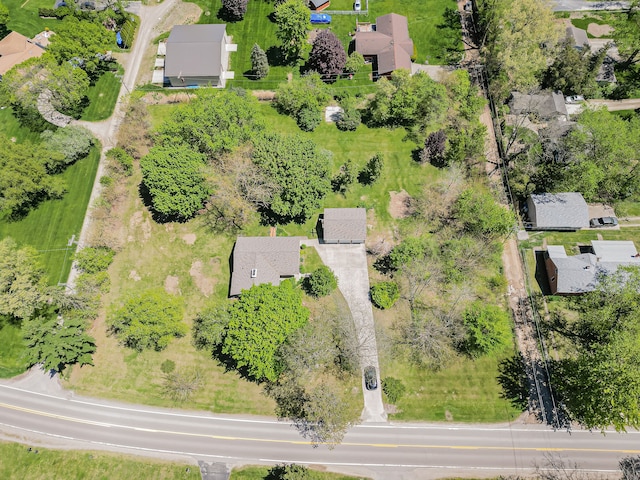aerial view of residential area