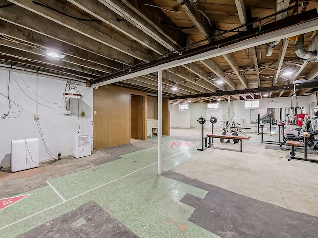 view of basement
