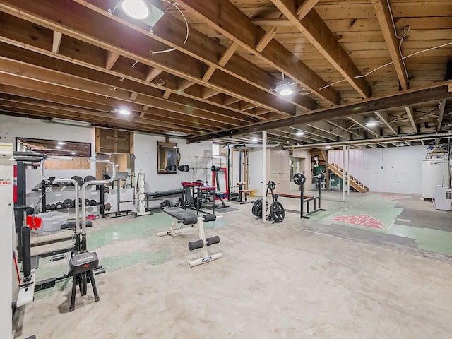 view of exercise area