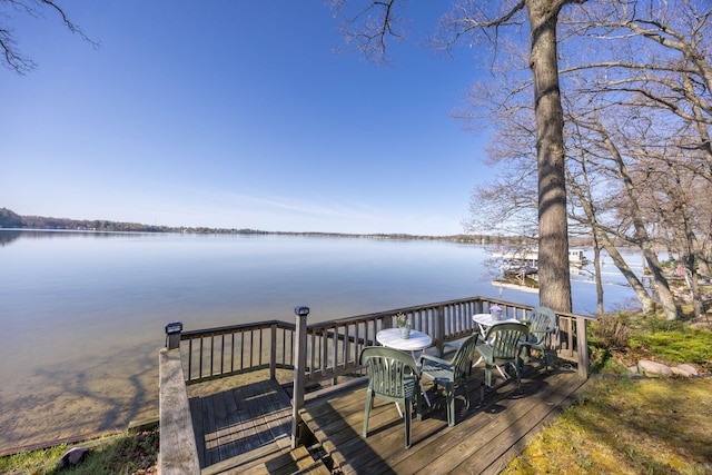 10401 N Chippewa Dr, Evart, MI 49631 - deck with a water view