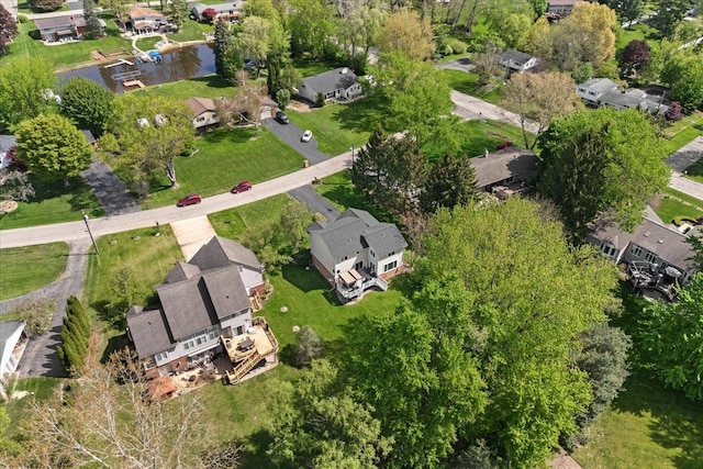 3645 Sandbar Dr, Commerce Twp, MI 48382 - aerial overview of property's location with nearby suburban area and a large body of water