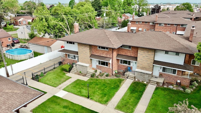 9917 Middlebelt Rd, Livonia, MI 48150 - aerial view of residential area