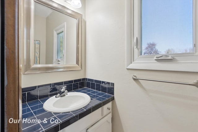 bathroom with vanity