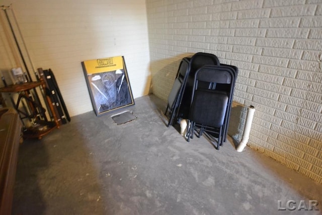 1872 Allan St, Adrian, MI 49221 - detailed view of unfinished concrete flooring