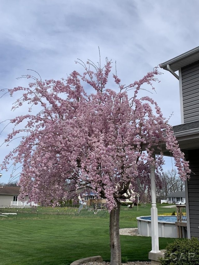 1872 Allan St, Adrian, MI 49221 - surrounding community featuring a yard and a pool