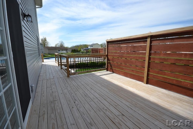 1872 Allan St, Adrian, MI 49221 - view of wooden deck