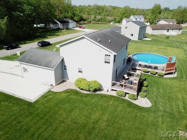 1872 Allan St, Adrian, MI 49221 - bird's eye view of a pool area