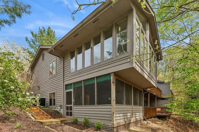 10059 Weko Dr, Bridgman, MI 49106 - view of property exterior featuring a sunroom