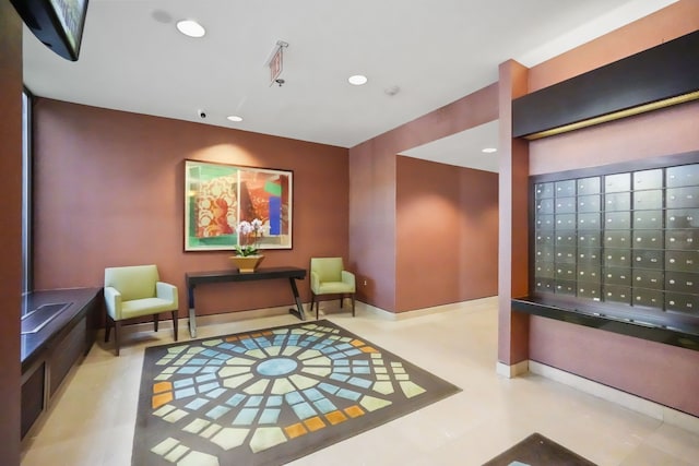 300 Riverfront Dr Unit 300/4C, Detroit, MI 48226 - building lobby featuring recessed lighting