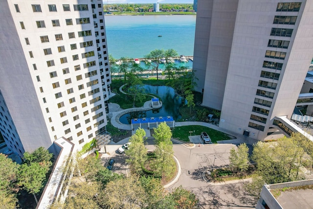 300 Riverfront Dr Unit 300/4C, Detroit, MI 48226 - bird's eye view of a nearby body of water