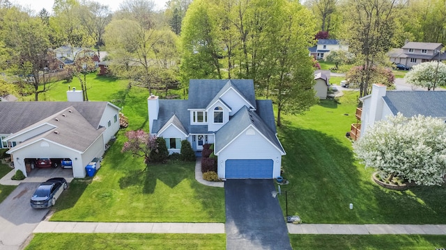 2761 Tomahawk Dr, Waterford, MI 48328 - aerial perspective of suburban area