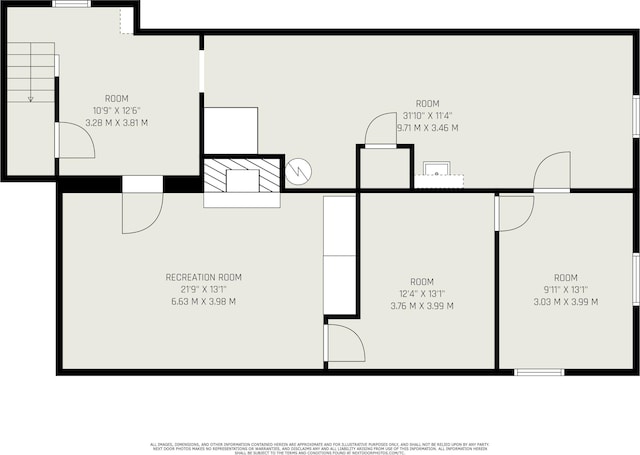 615 Garber Rd, North Muskegon, MI 49445 - floor plan / room layout