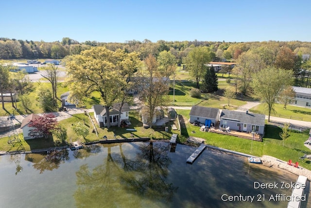 771 Sunny Trl, Greenville, MI 48838 - view from above of property with a nearby body of water