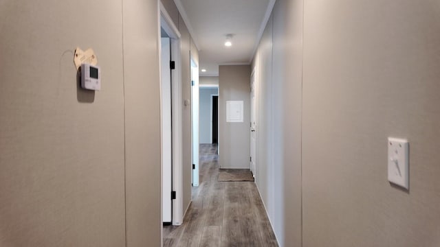 20803 Grandville Rd Unit 213, Big Rapids, MI 49307 - corridor featuring wood finished floors