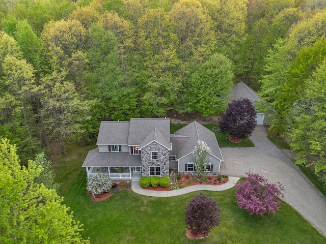 3135 Walnut Hls, Leonard, MI 48367 - view of subject property featuring a forest