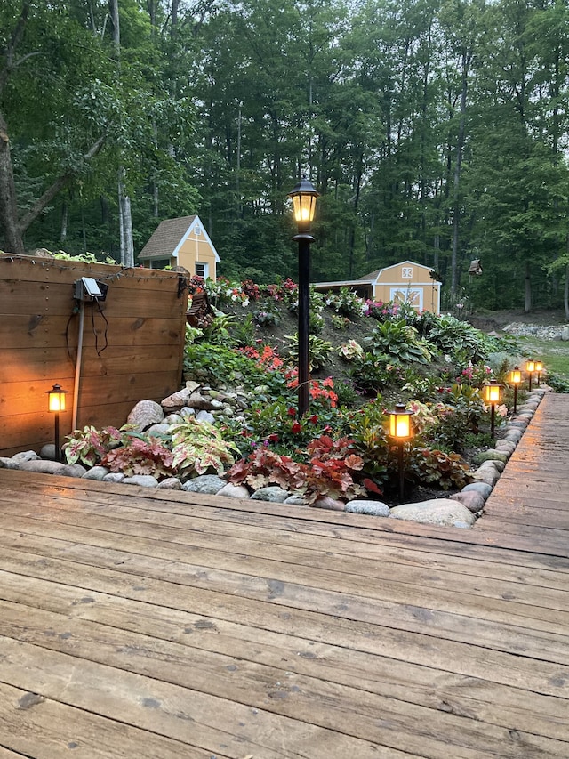1548 Sunterra Trl, Boyne City, MI 49712 - view of wooden terrace