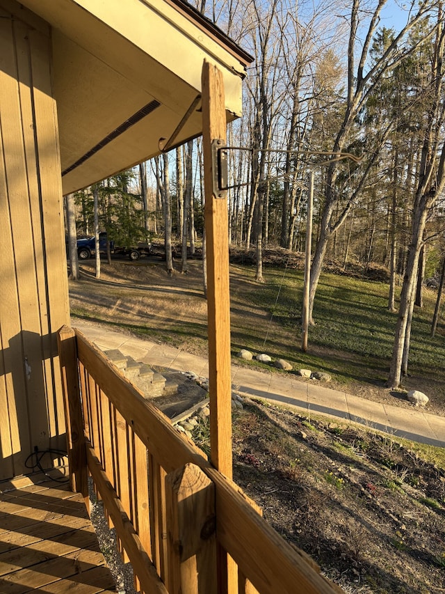 1548 Sunterra Trl, Boyne City, MI 49712 - view of yard featuring view of wooded area