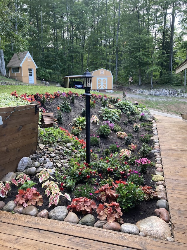 1548 Sunterra Trl, Boyne City, MI 49712 - exterior view of a vegetable garden