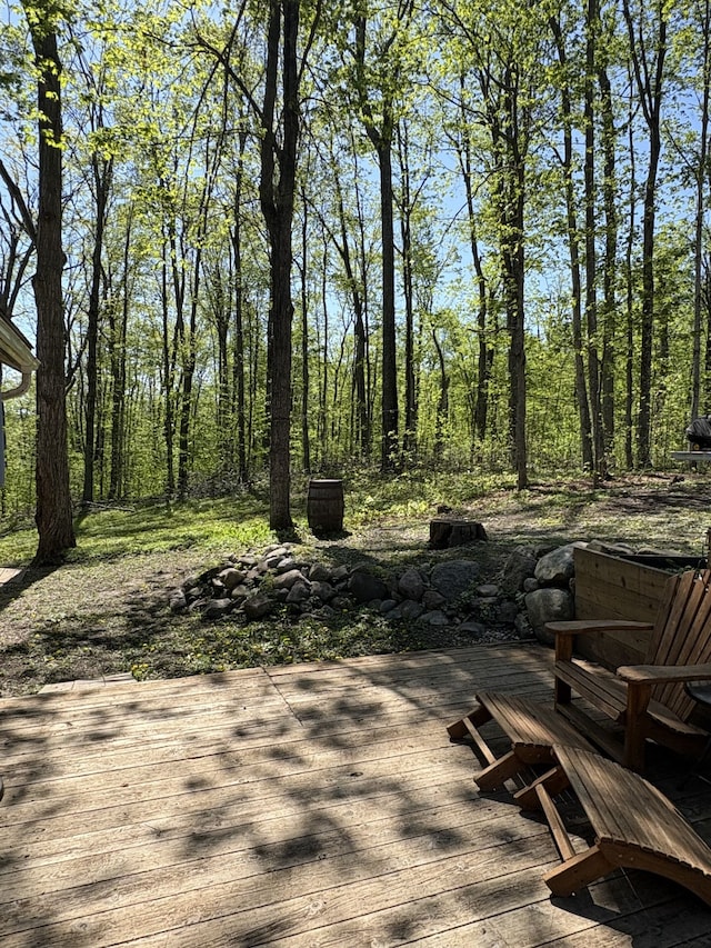 1548 Sunterra Trl, Boyne City, MI 49712 - view of wooden deck