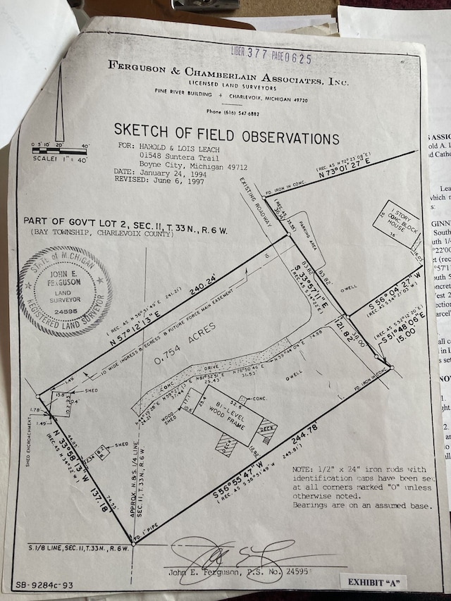 1548 Sunterra Trl, Boyne City, MI 49712 - survey map / technical document