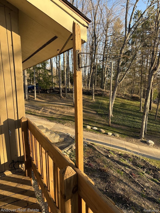 1548 Sunterra Trl, Boyne City, MI 49712 - view of yard featuring view of wooded area