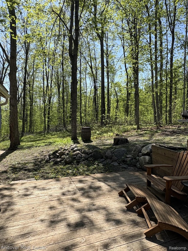 1548 Sunterra Trl, Boyne City, MI 49712 - view of wooden terrace