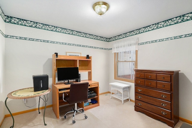 9098 Luea Ln, Swartz Creek, MI 48473 - office space with baseboards and light carpet