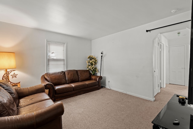 17041 Henry St, Melvindale, MI 48122 - living room featuring light carpet and baseboards