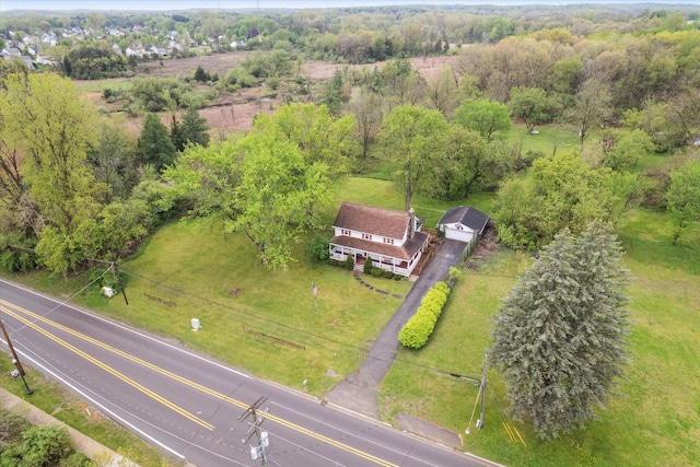 view from above of property