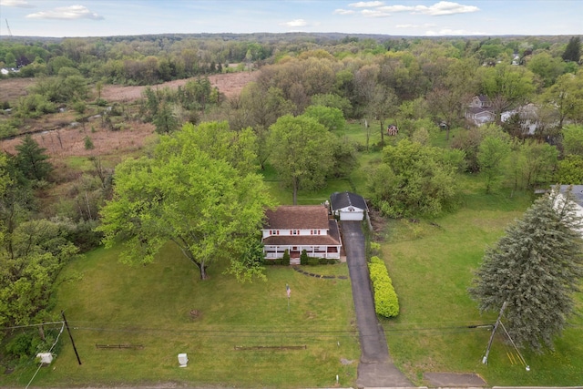view from above of property