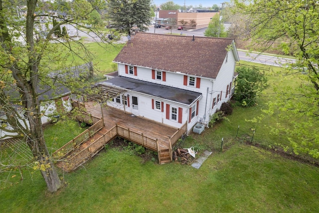 aerial view of property and surrounding area