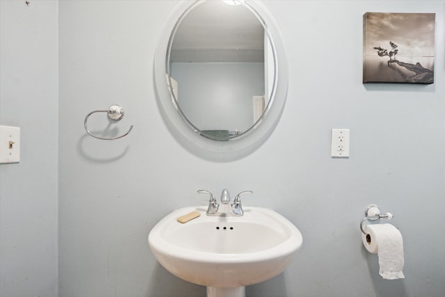 bathroom with a sink