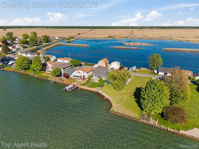 7910 Anchor Bay Dr, Clay, MI 48001 - aerial view of a large body of water