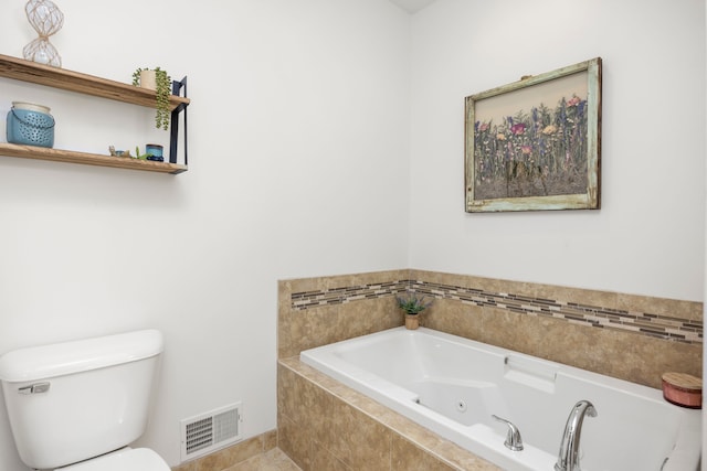 58651 Glacier Club Dr, Washington, MI 48094 - bathroom featuring a jetted tub and toilet