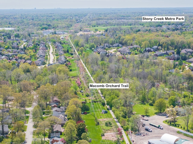 58651 Glacier Club Dr, Washington, MI 48094 - aerial view of property's location with nearby suburban area