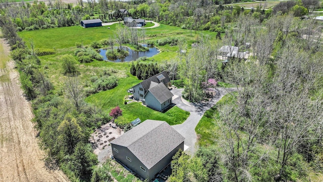 12250 Knoper Ct, Allendale, MI 49401 - view from above of property with a nearby body of water